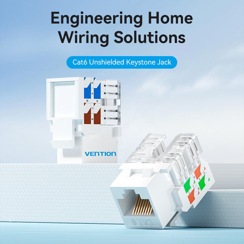 Vention Cat6 Unshielded Keystone Jack