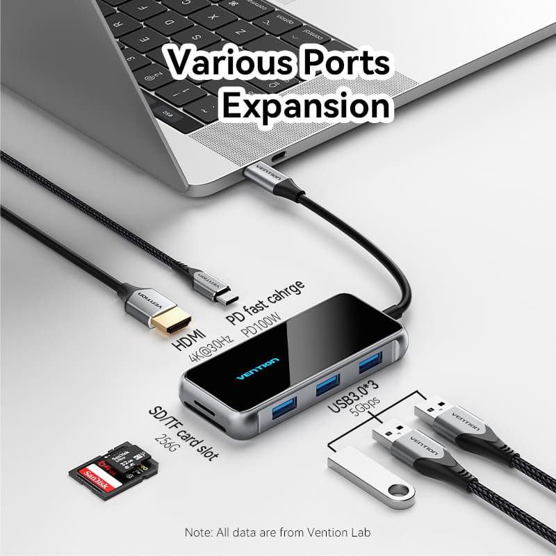 Vention 7-in-1 USB-C Docking Station