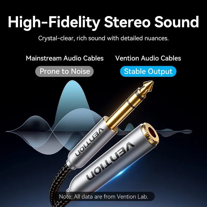 Vention 6.35mm Male to Female Audio Cable