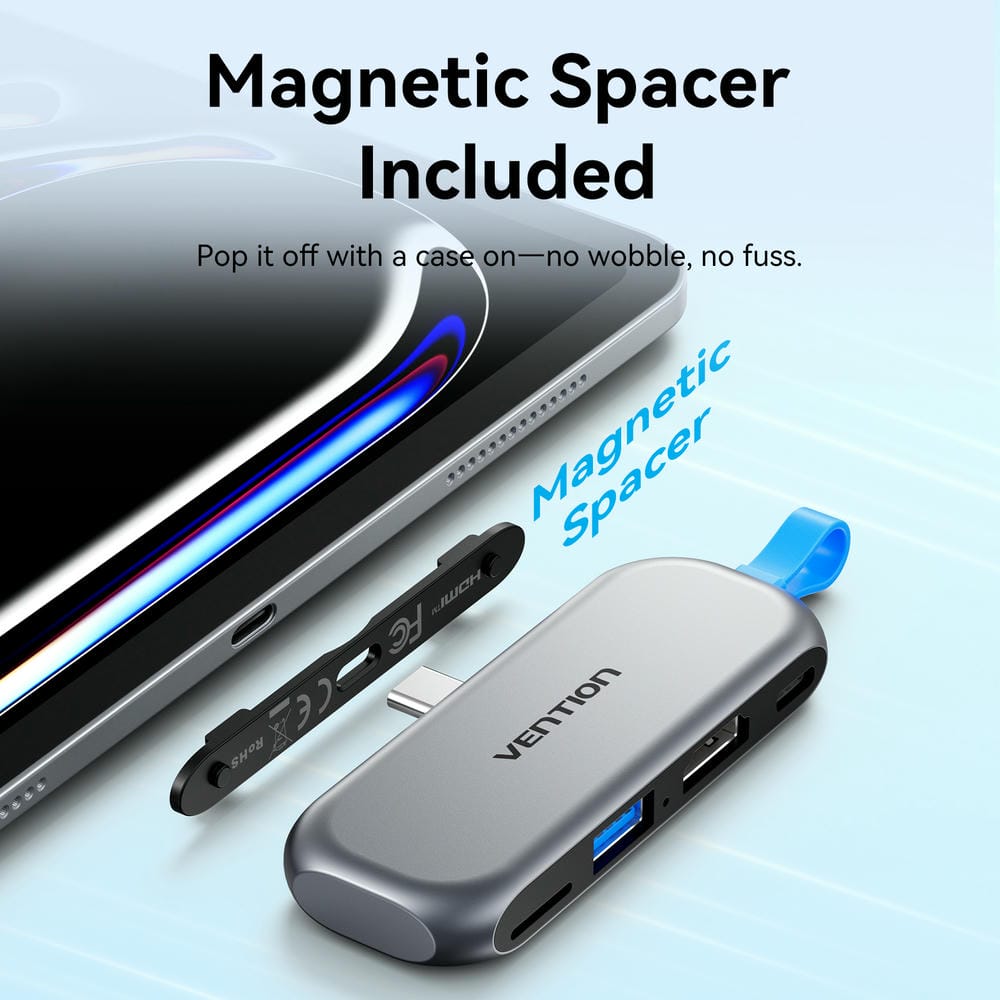 Vention 4-in-1 USB-C Cable-Free Docking Station