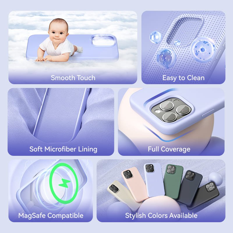 Vention Liquid Silicone Case for iPhone 16 with MagSafe