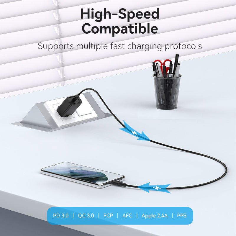 Vention 1-Port USB-C Wall Charger 25W EU-Plug