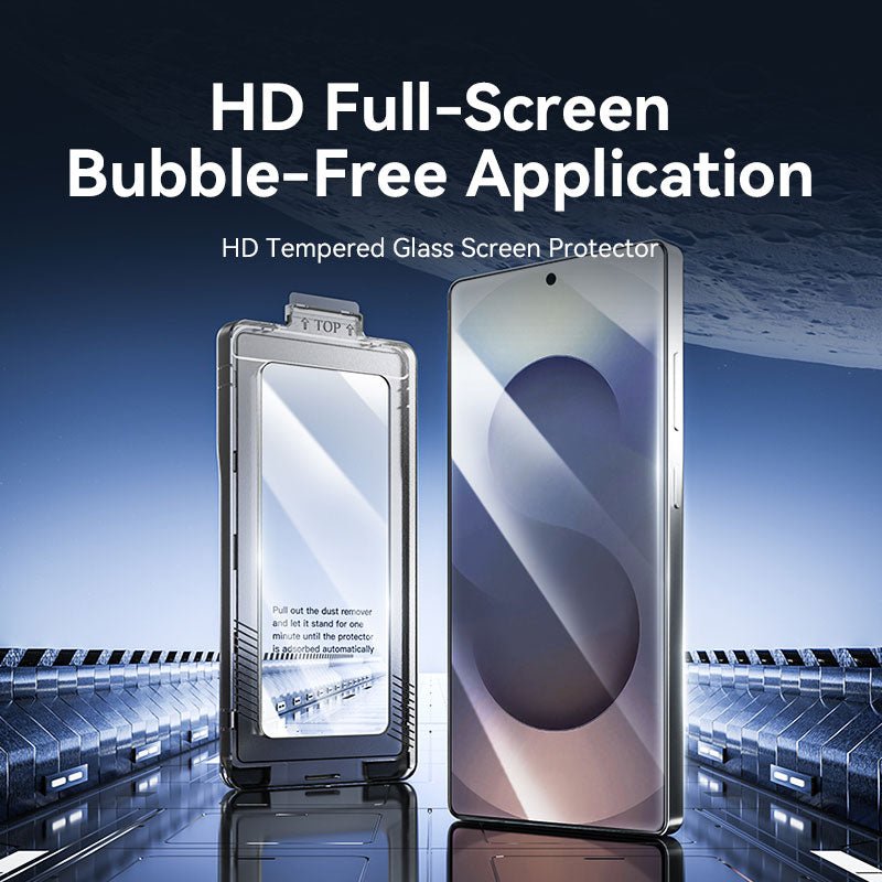 Vention HD Tempered Glass Screen Protector for Samsung Galaxy S25 6.2" with Dust-Free Installation Tool