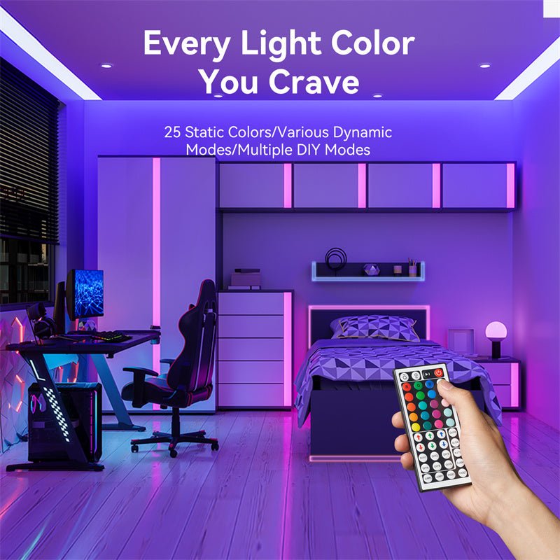 Vention Silicone Neon LED Strip Lights with IR Remote and USB 5V Power Supply