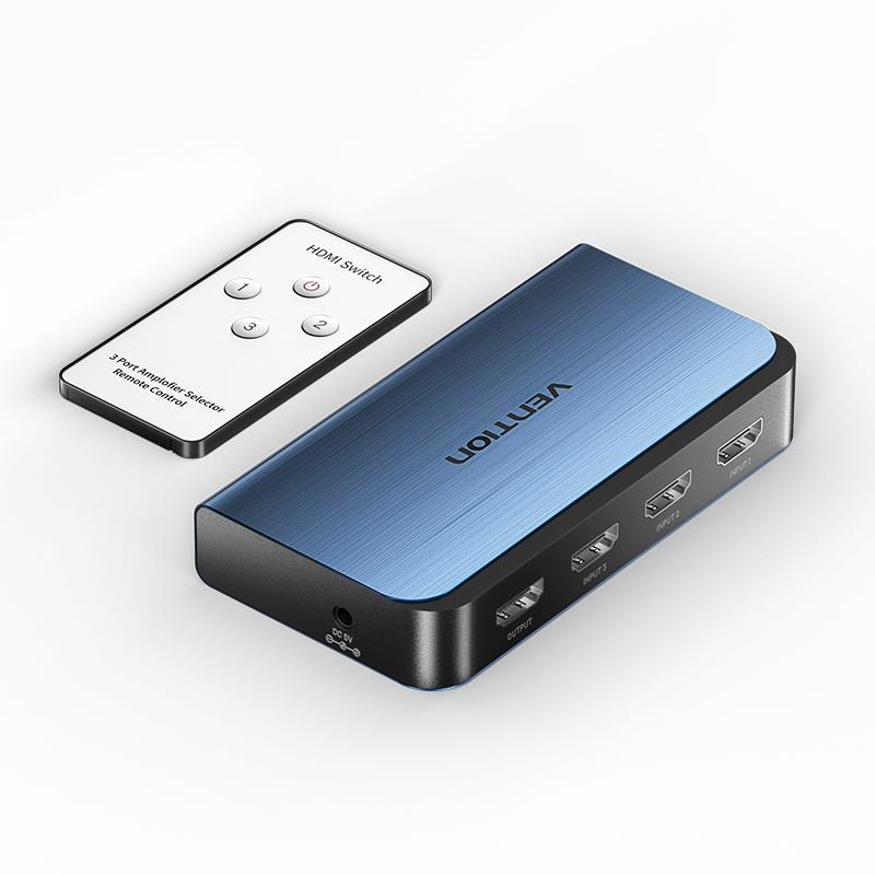 Vention 3 In 1 Out HDMI™ Switcher Blue Aluminum Alloy Type