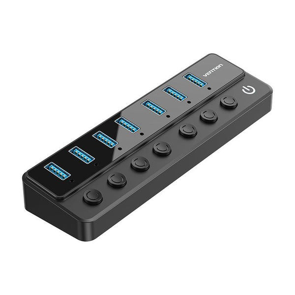 Vention 8-in-1 USB 3.0 Type-B Hub with Individual Power Switches