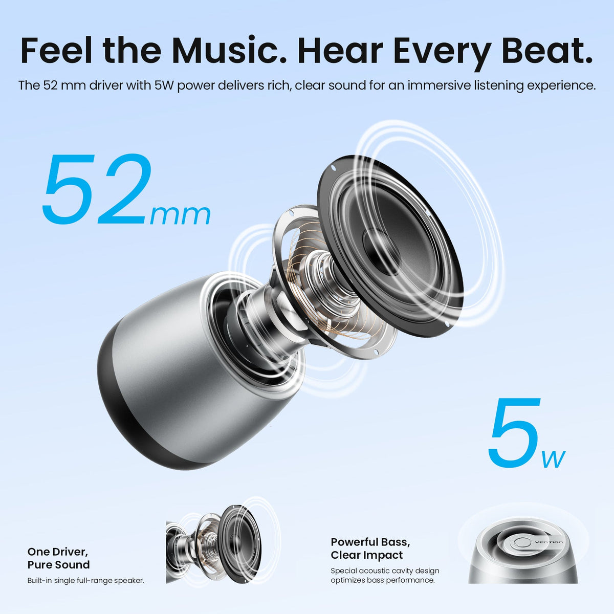 Vention Omni O11 Desktop Bluetooth Speaker