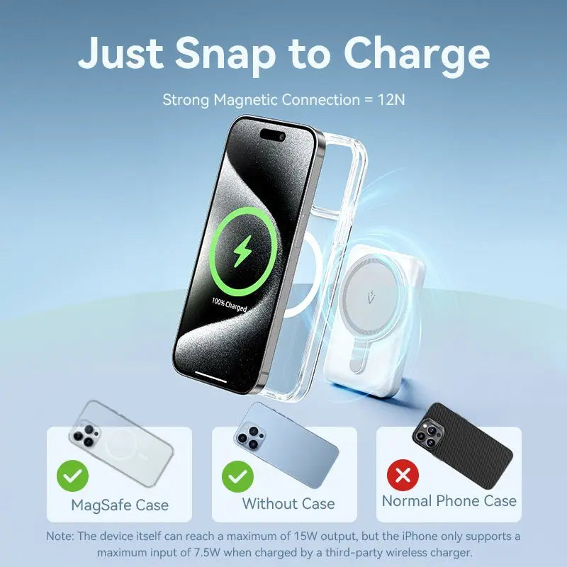 Vention 5000mAh Magnetic Wireless Power Bank 20W