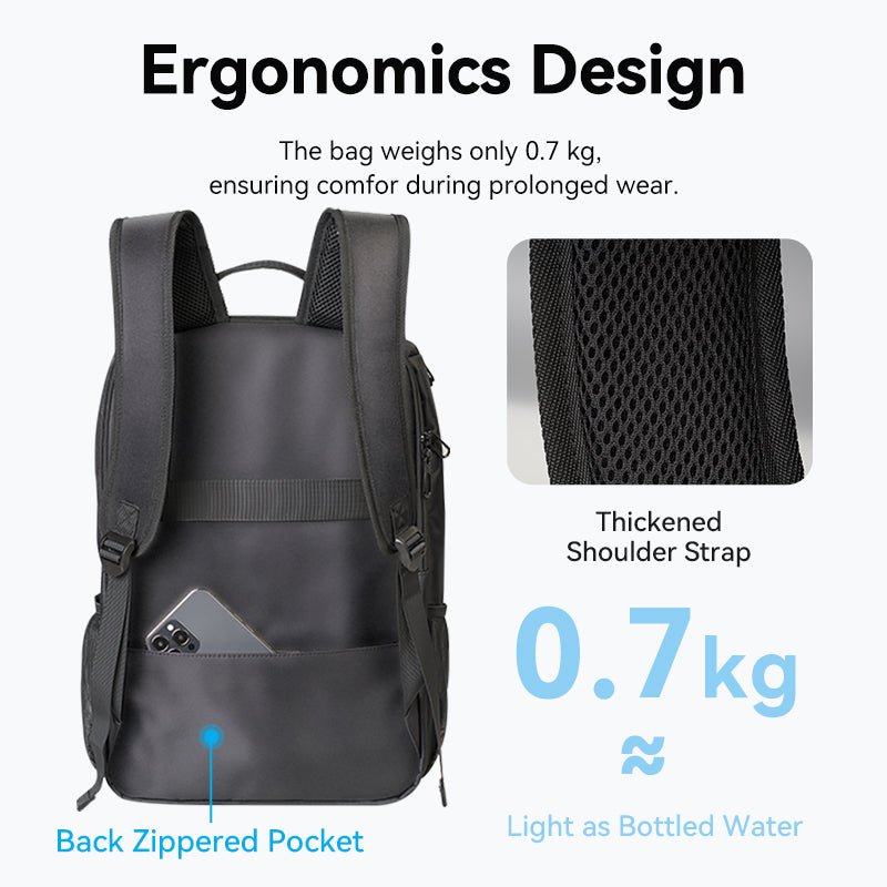 Vention Laptop Backpack (45cm x 28cm x 15cm) Black