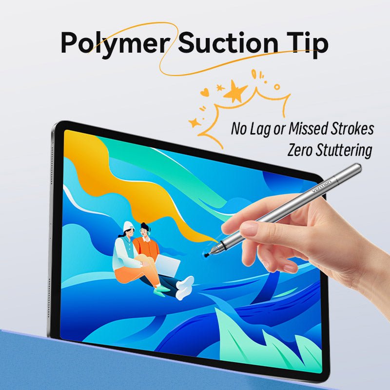 Vention 2-in-1 Stylus Pen Gray Aluminum Alloy Type
