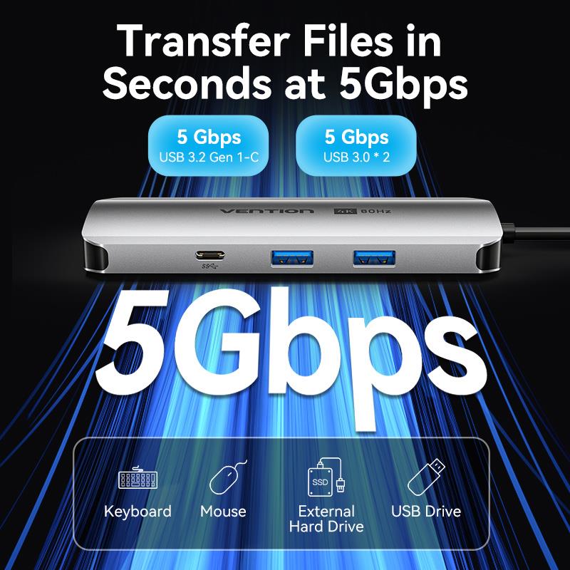 Vention 9-in-1 USB-C Docking Station