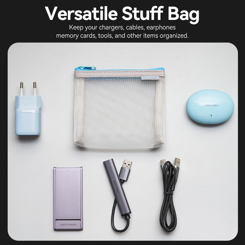 Vention Mesh Bag Gray (10cm x 12cm)