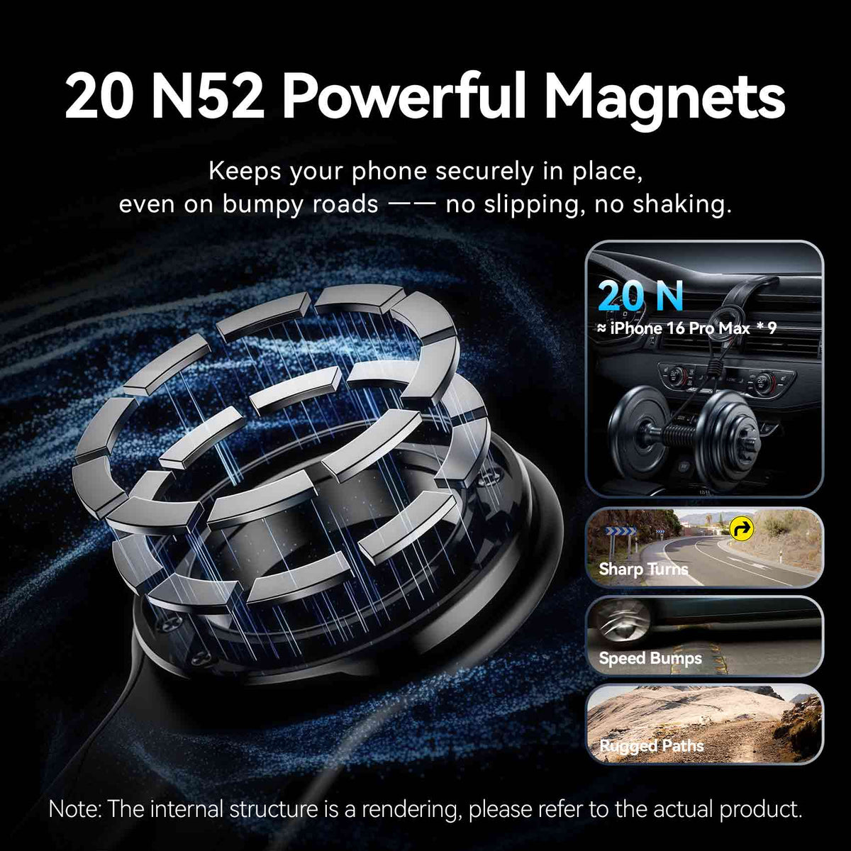 Vention Magnetic Car Phone Mount