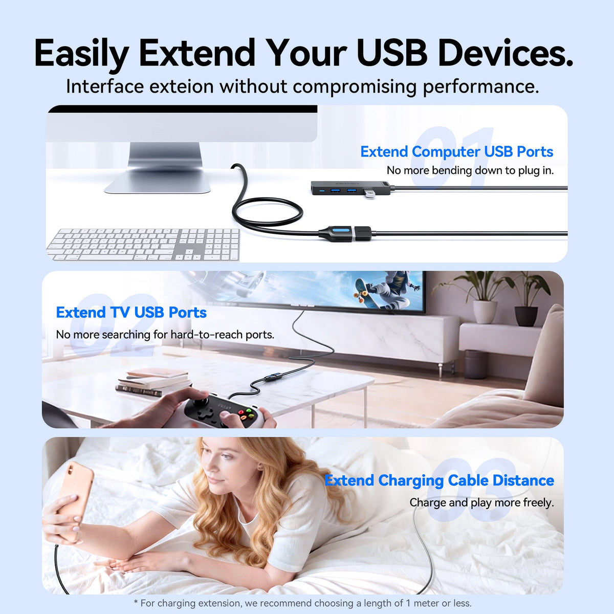 Vention USB 3.2 Extension Cable