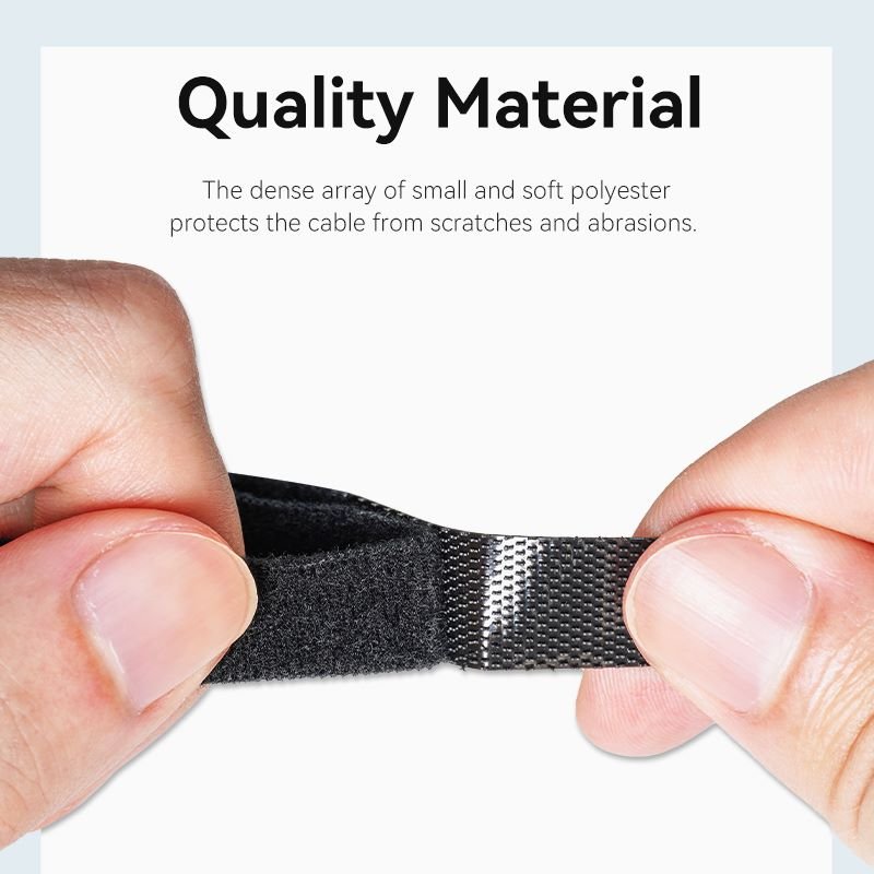 Vention Hook & Loop Cable Tie 120mm x 12mm Black