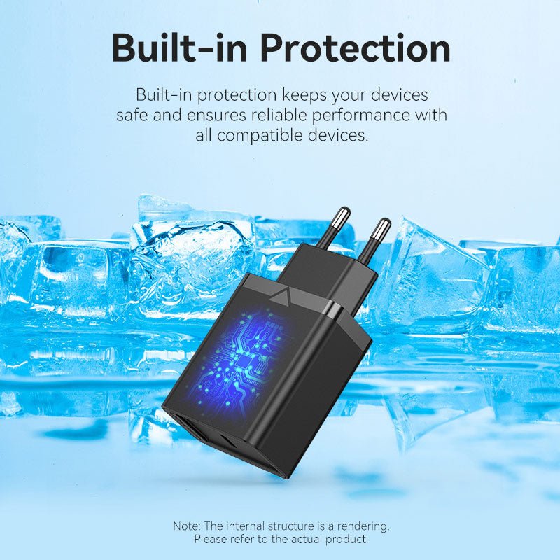 Vention 1-Port USB-C Wall Charger 25W EU-Plug