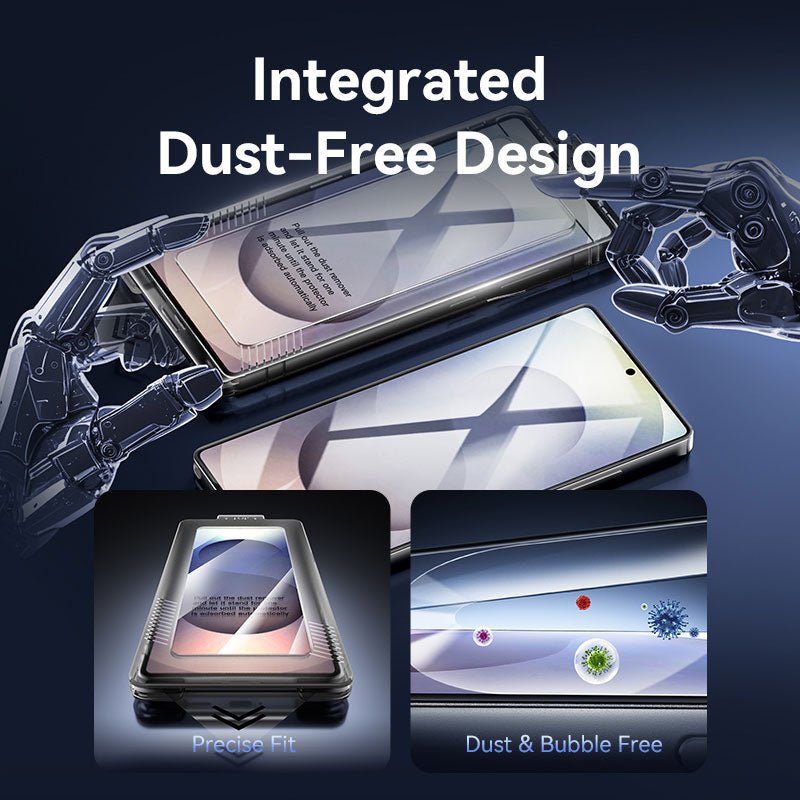 Vention HD Tempered Glass Screen Protector for Samsung Galaxy S25 6.2" with Dust-Free Installation Tool