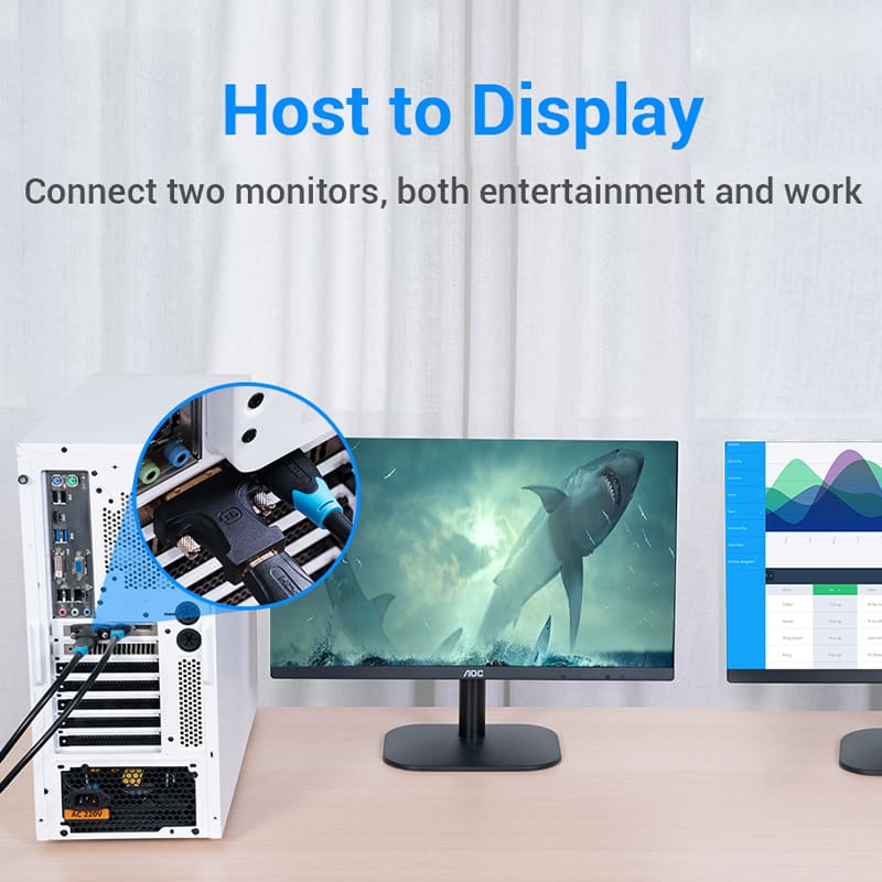 Vention HDMI™ Female to DVI (24+1) Male Adapter Black