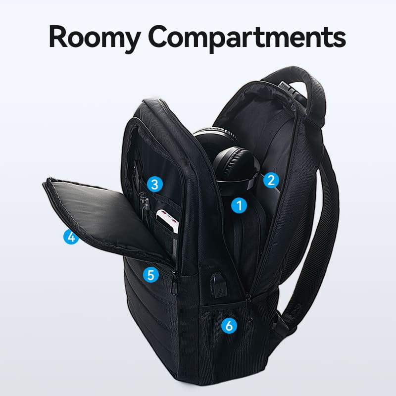 Vention Water-Repellent Laptop Backpack Black