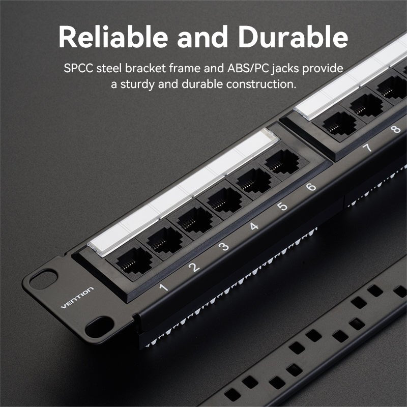 Vention 24-port Cat6 Unshielded Patch Panel