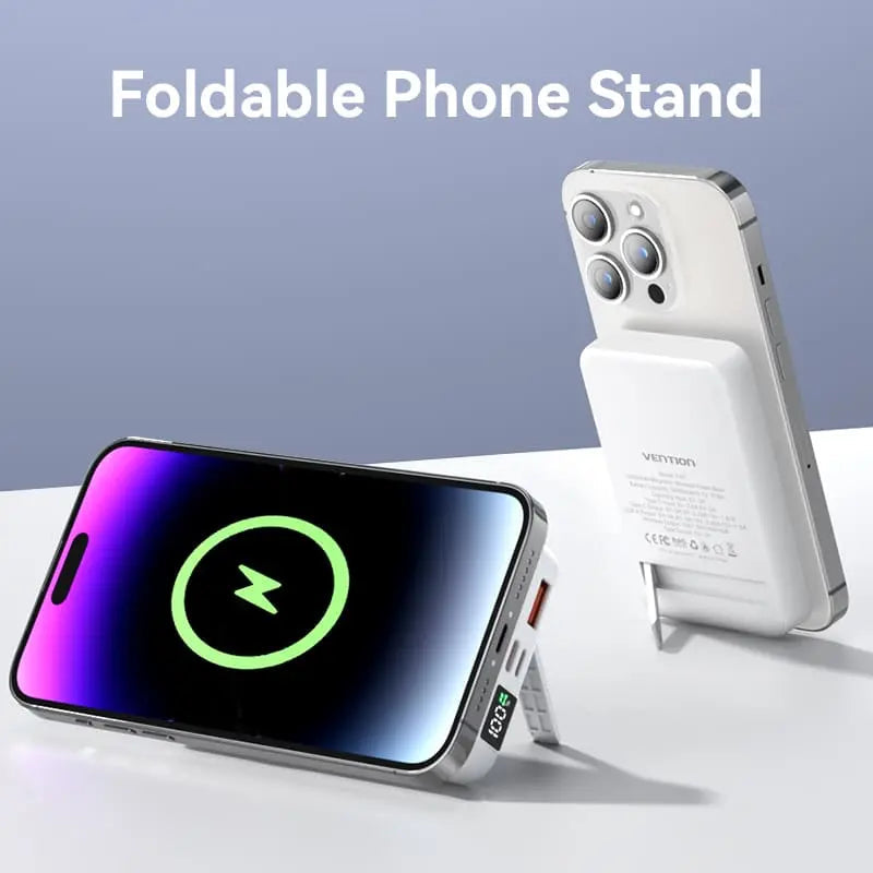 Vention 10000mAh Magnetic Wireless Power Bank 22.5W