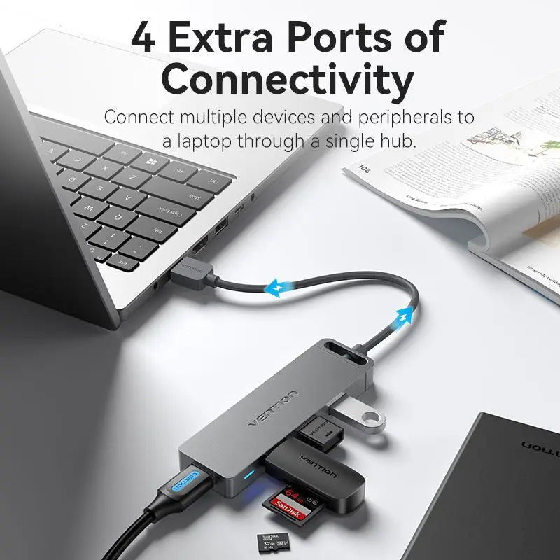 Vention 5-in-1 USB 3.0 Hub