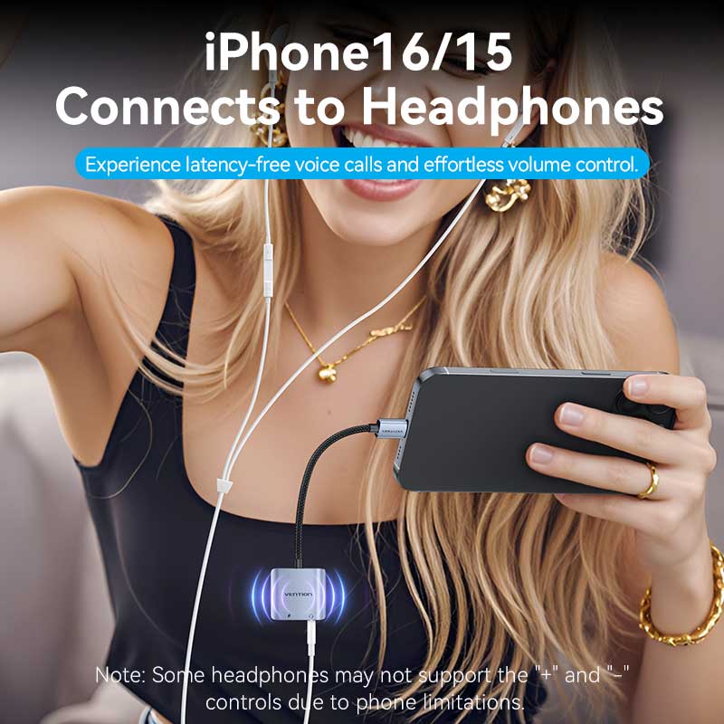 Vention USB-C Male to 3.5mm Female Audio Adapter with Fast Charging Port