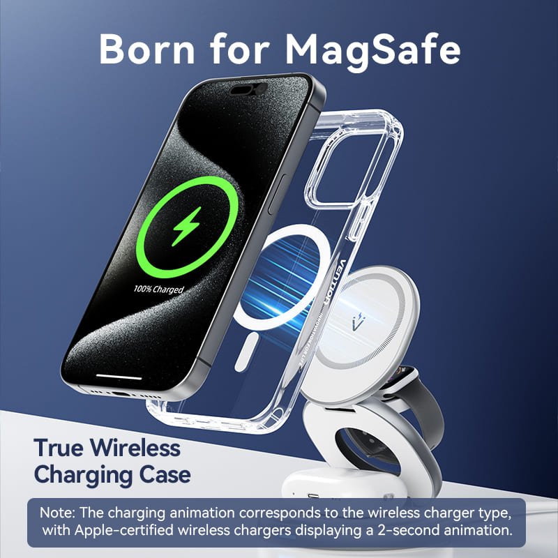 Vention Concise Impact Case for iPhone 13 with MagSafe Transparent