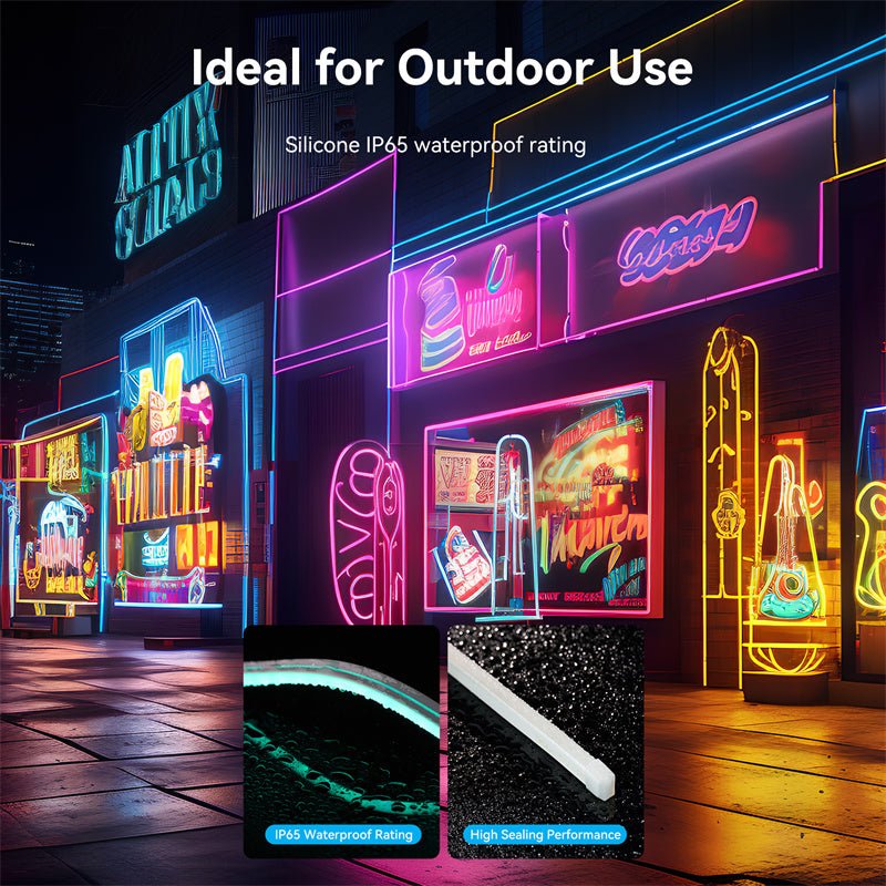 Vention Silicone Neon LED Strip Lights with IR Remote and USB 5V Power Supply
