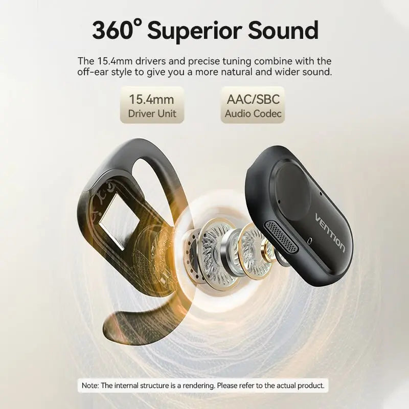 Vention Wireless Bluetooth Open Ear Headphones OpenBeat