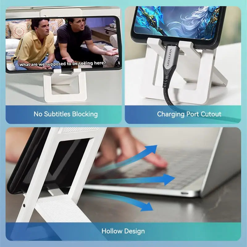 Vention Portable Phone Stand for Desk Plastic Type