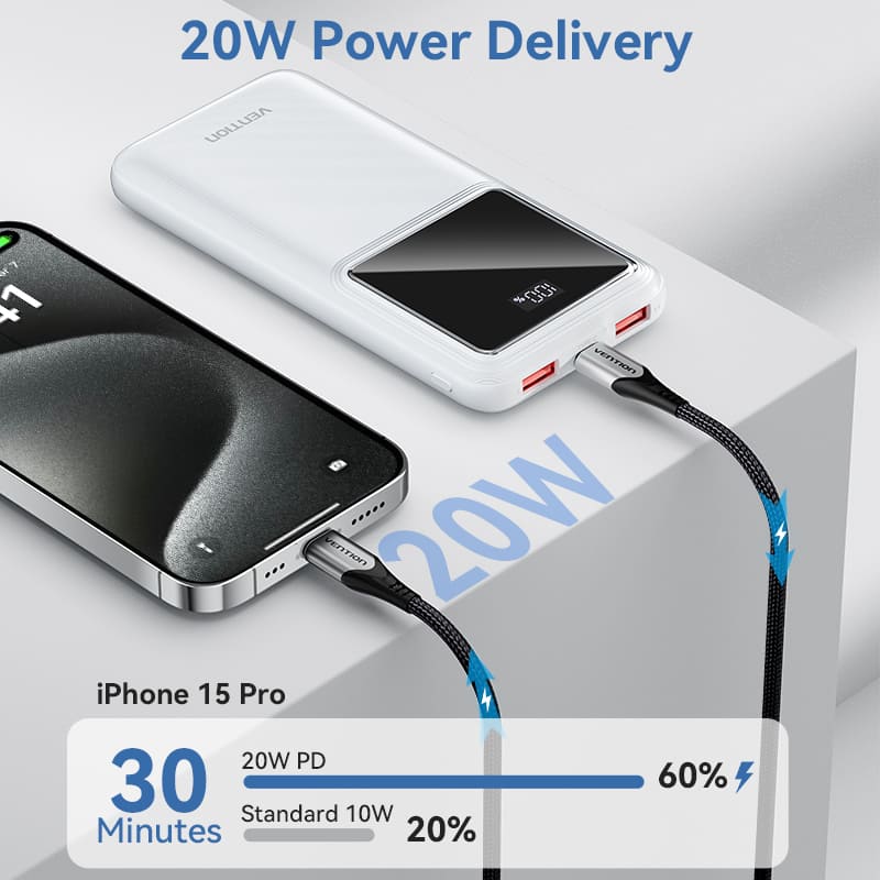Vention 10000mAh Power Bank 22.5W