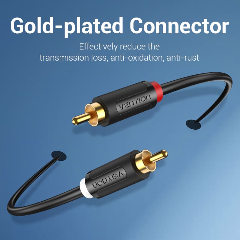 Vention 2-Male to 2-Male RCA Cable