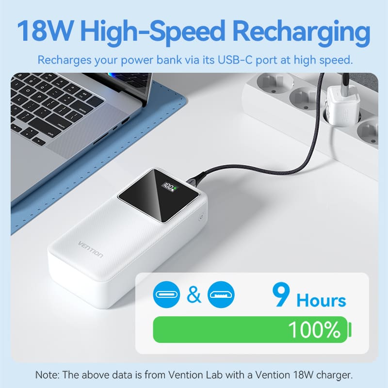 Vention 30000mAh Power Bank 22.5W