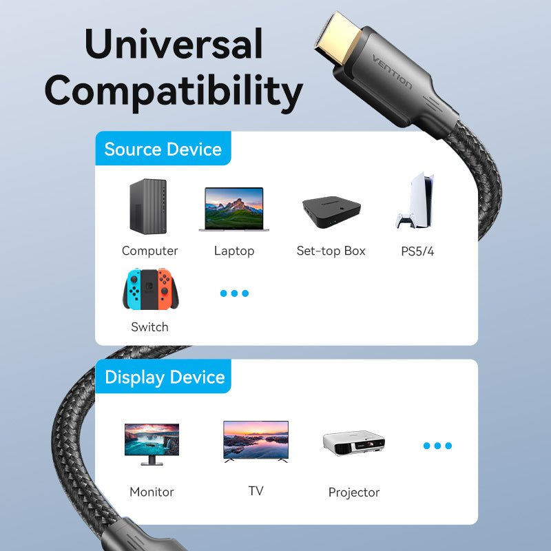 Cotton Braided 4K HDMI™ Male to Male Cable