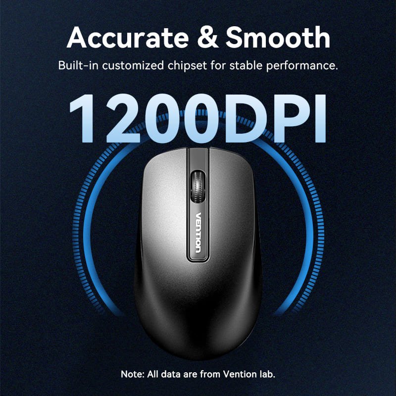 Vention USB Wired Full-Sized Keyboard and Mouse Combo Black Slim Type - US English Layout