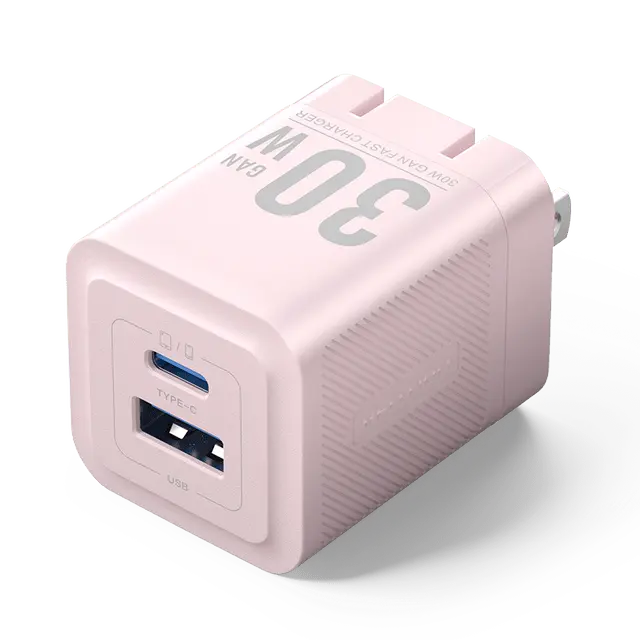 Vention 2-Port USB (C + A) GaN Charger (30W/30W) US Plug