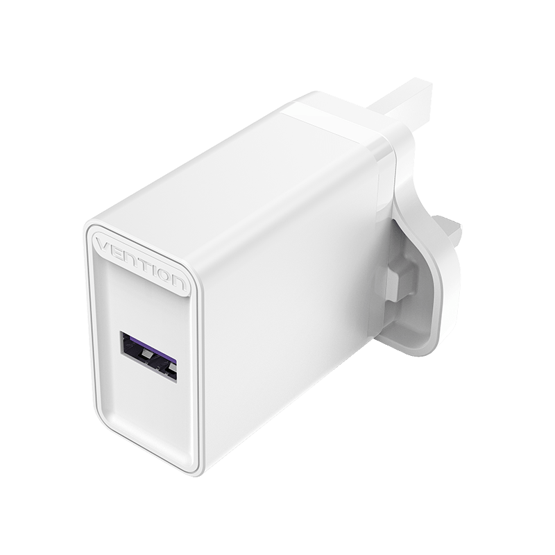 Vention 1-port USB Wall Charger(22.5W) UK-Plug White