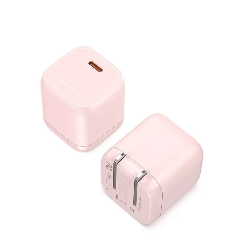 Vention 1-port USB-C GaN Charger(30W) US-Plug White
