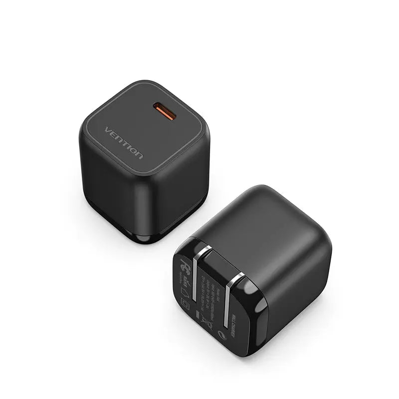 Vention 1-port USB-C GaN Charger(30W) US-Plug White