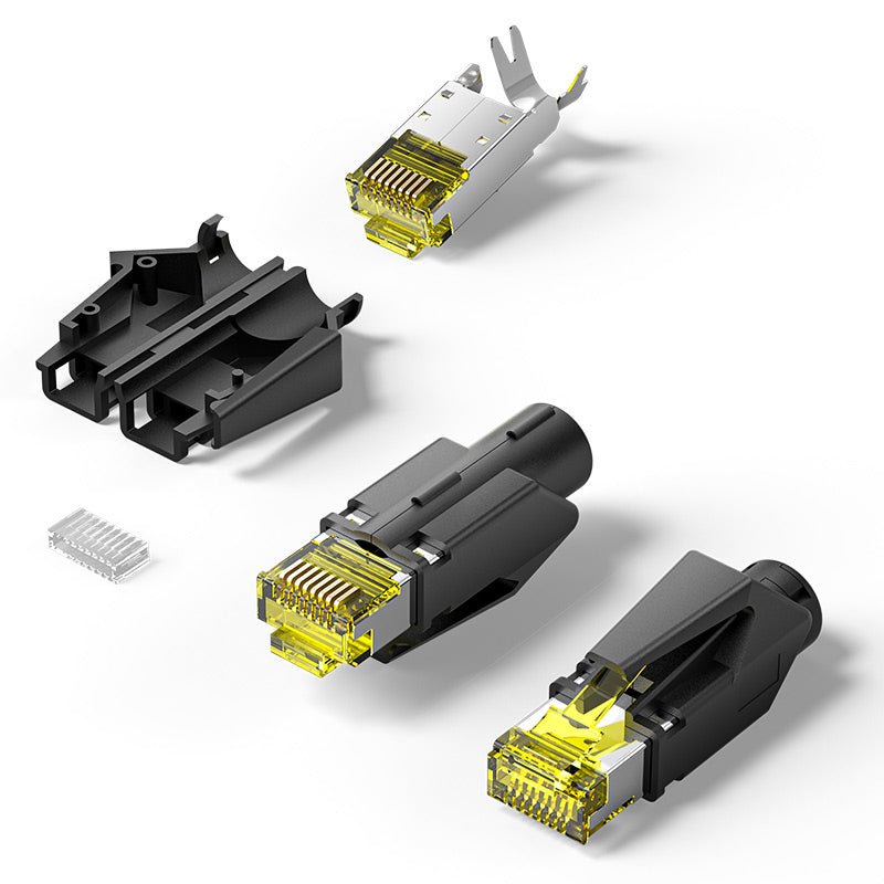 Vention Cat6A FTP 8P8C RJ45 Modular Plug DE Standard Black