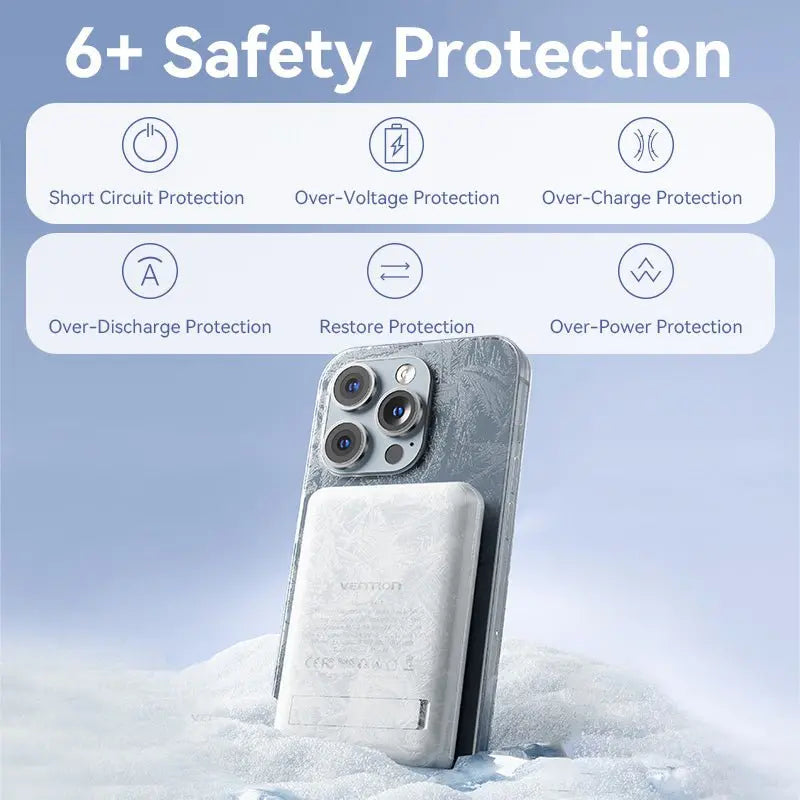 Vention 5000mAh Magnetic Wireless Power Bank 20W——On Promotion