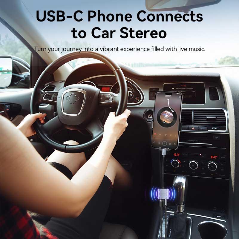 Vention USB-C Male to 3.5mm Female Audio Adapter with Fast Charging Port