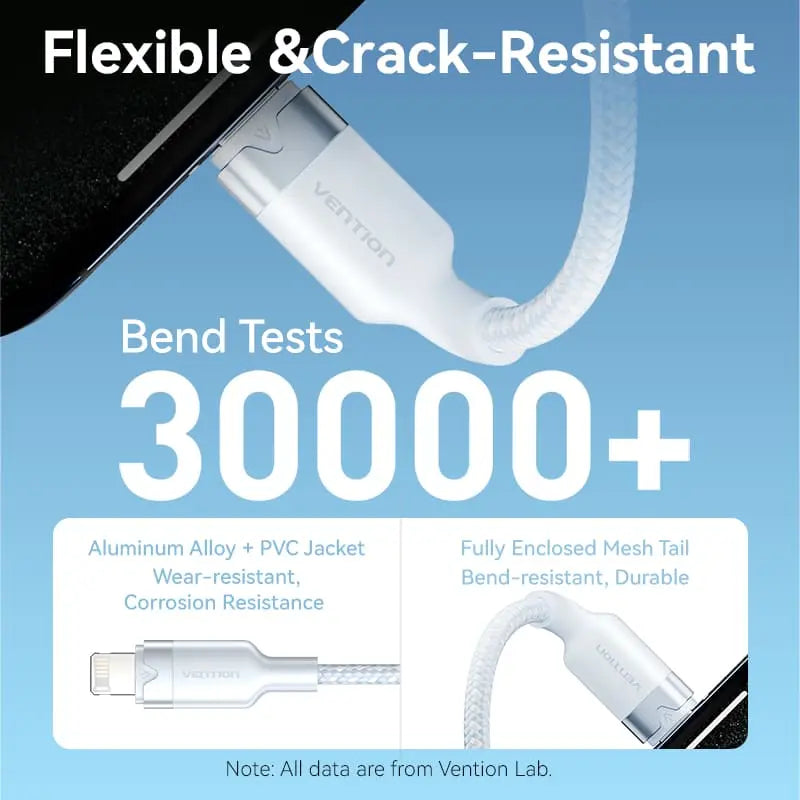 Vention USB 2.0 Type-A Male to Lightning Male 2.4A Cable Aluminum Alloy Type