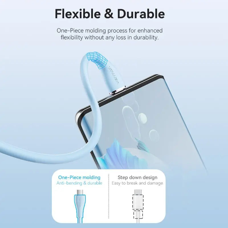 Vention USB 2.0 Type-C Male to 2 Type-C Male 5A Cable Silicone Type
