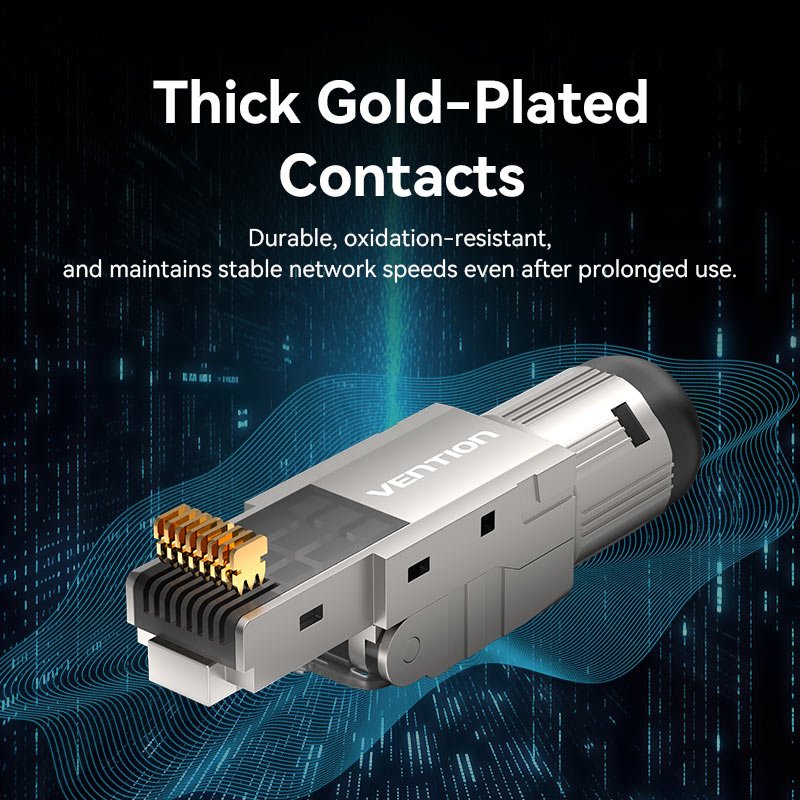Vention Cat6A Shielded Toolless 8P8C RJ45 Modular Plug