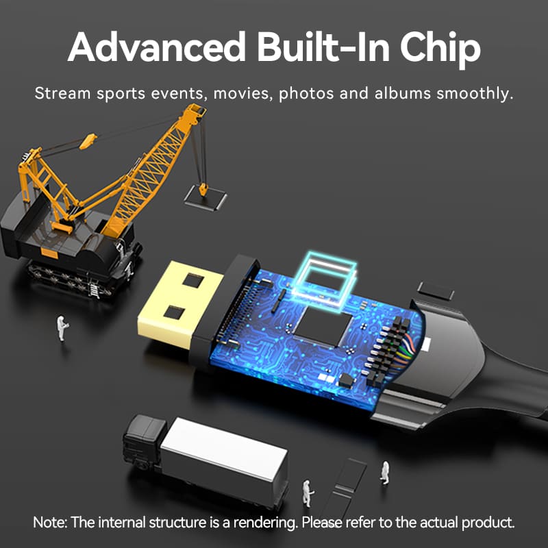 Vention 8K Bi-Directional USB-C to DisplayPort Cable