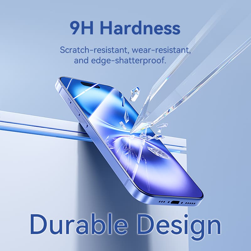 Vention HD Tempered Glass Screen Protector for iPhone 15 with Easy-Installation Tool