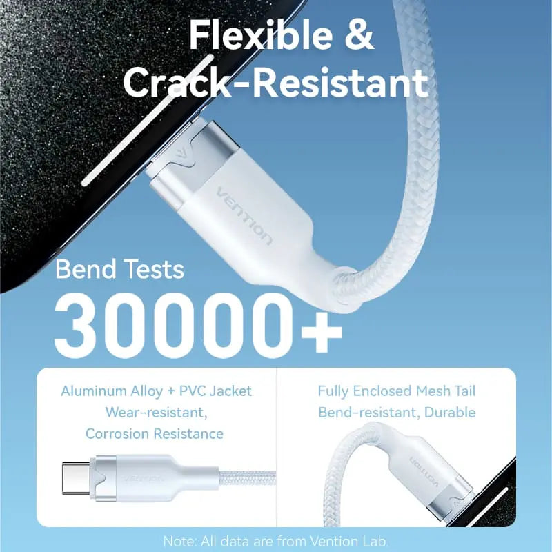 Vention USB 2.0 Type-C Male to Type-C Male 3A Cable Aluminum Alloy Type