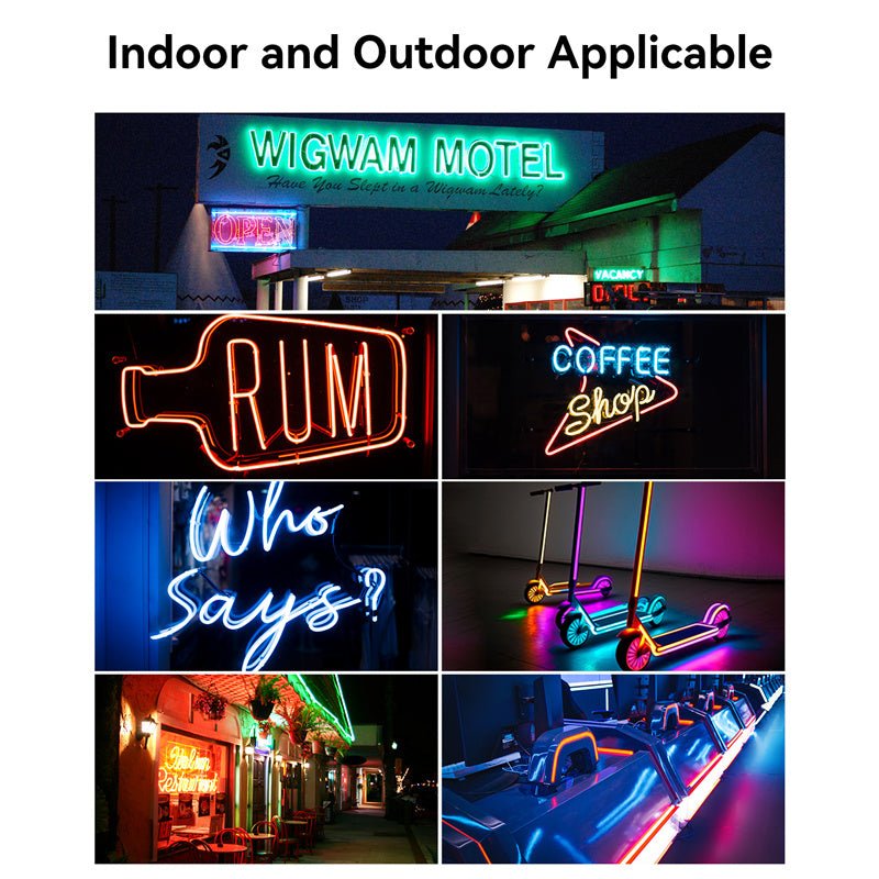 Vention Silicone Neon LED Strip Lights with IR Remote and USB 5V Power Supply